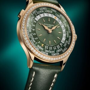 Buy Patek Philippe 7130R-014 Complications World Time Rose Gold Olive Green Dial
