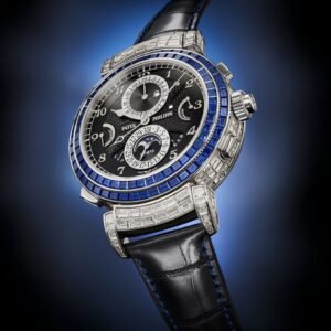 Buy Patek Philippe 6300/401G-001 Grand Complications Grandmaster Chime Haute Joaillerie White Gold Black Dial Sapphire/Diamond Set Bezel
