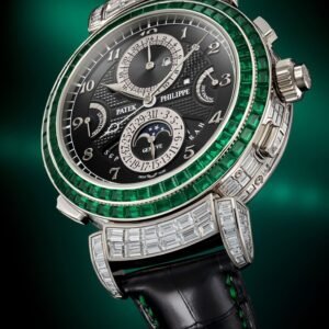 Buy Patek Philippe 6300/403G-001 Grand Complications Grandmaster Chime Haute Joaillerie White Gold Set With Emeralds Diamonds - BRAND NEW