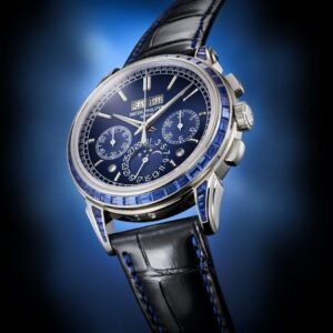 Buy Patek Philippe 5271/11P-010 Grand Complications Chronograph Perpetual Calendar Platinum Sapphire Set Blue Dial - BRAND NEW