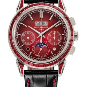 Buy Patek Philippe 5271/12P-010 Grand Complications Chronograph Perpetual Calendar Platinum Ruby Set Red Dial - BRAND NEW