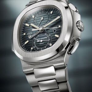 Buy Patek Philippe 5990/1A-011 Nautilus Flyback Chronograph Travel Time Stainless Steel Blue Black Dial