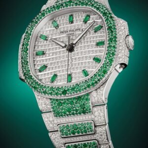 Buy Patek Philippe 7118/1453G-001 Nautilus Haute Joaillerie White Gold Set With Emeralds & Diamonds - BRAND NEW