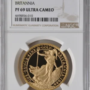 1988 Proof 1oz Gold Britannia Coin NGC PF69