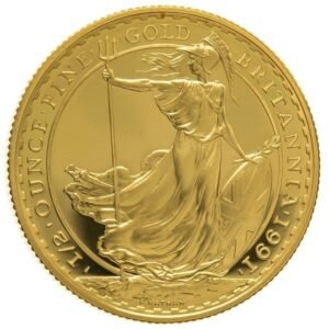 1991 Proof 1/2 oz Gold Britannia Coin